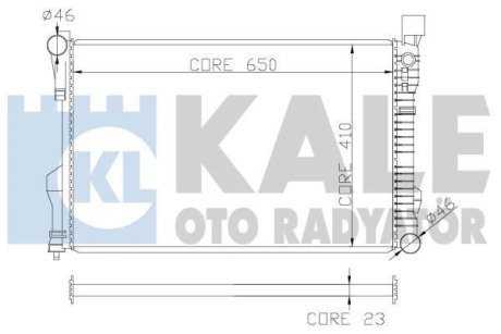 DB Радіатор охолодження W203 1.8/5.5 00- Kale 360600