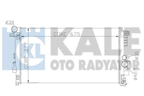 DB радіатор охолодження двиг. Vito 2.2CDI/3.2 03- Kale 360900