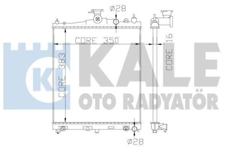 Радиатор охлаждения Nissan Micra C+C, Micra III, Note Kale 363200