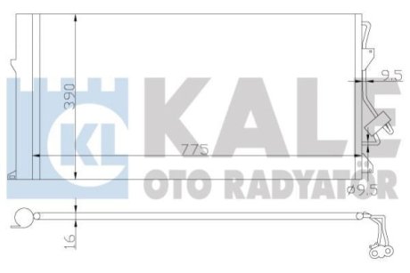 Радіатор кондиціонера Audi Q7 - Porsche Cayenne - Volkswagen Touareg Condenser (Kale 382100