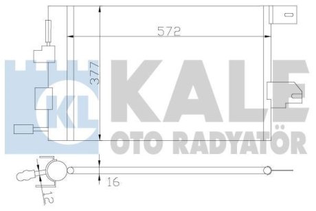 OPEL Радіатор кондиціонера (конденсатор) Astra G, Zafira A Kale 393300