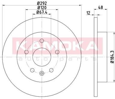 Тормозные диски OPEL INSIGNIA 08-/SAAB 9-5 10- KAMOKA 1031022