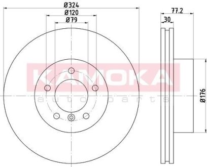 Тормозные диски BMW 5 (E60) 04-/5 TOURING (E61) 04- KAMOKA 1031026