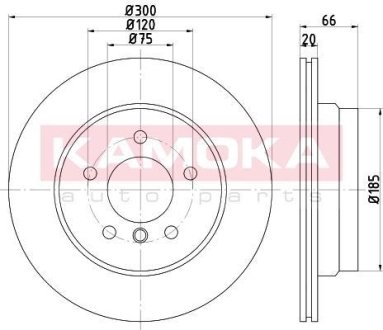 Тормозные диски BMW 1 05-12/3 05-/X1 09- KAMOKA 1031099