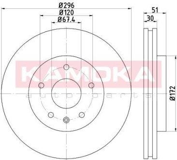 Тормозные диски OPEL INSIGNIA 08- KAMOKA 103119