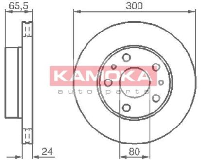 Гальмiвнi диски Citroen Jumper/Fiat Ducato/Peugeot Boxer 1.8t 94- KAMOKA 1031536