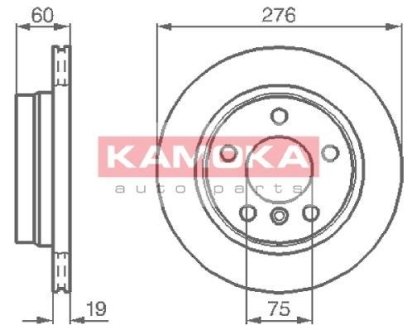 Тормозные диски BMW 3 (E36) 93-98/3 (E46) 98-05 KAMOKA 1031662