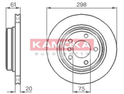 Гальмівні диски BMW 5(E39) 96-03 KAMOKA 1031672