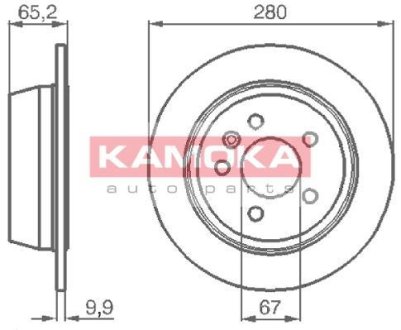 Гальмiвнi диски MB Vito (W638) 96- KAMOKA 1031722