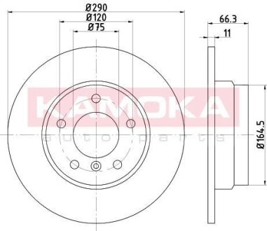 Тормозные диски BMW 1(F20) 10- KAMOKA 103185