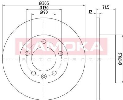 Тормозные диски NISSAN NV400 11-/OPEL MOVANO B 10- KAMOKA 103197