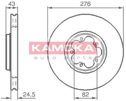 Гальмiвнi диски Ford Transit 00-06 KAMOKA 1032226