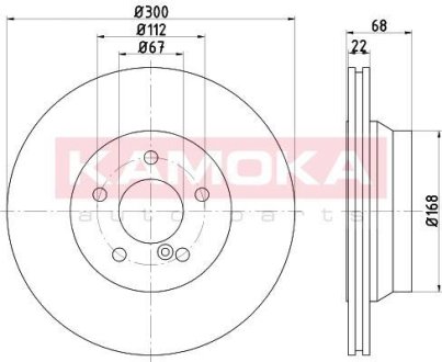 Гальмiвнi диски MB E-class (W211/W212/S211/S212) 02-09 KAMOKA 103226