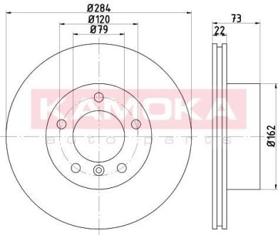 Тормозные диски BMW 1 (E81/E87/F20) 03- KAMOKA 103231