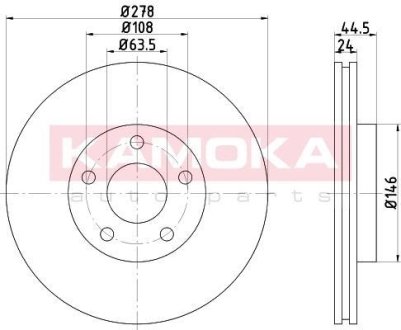 Гальмівні диски KAMOKA 103245