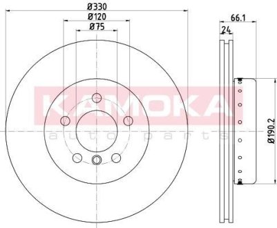 Тормозные диски BMW 5 (F10/F11) 10- KAMOKA 103251