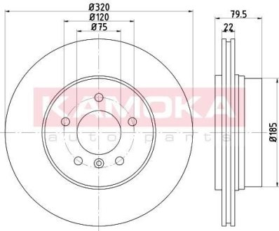 Тормозные диски BMW X3 (E83) 04- KAMOKA 1032594