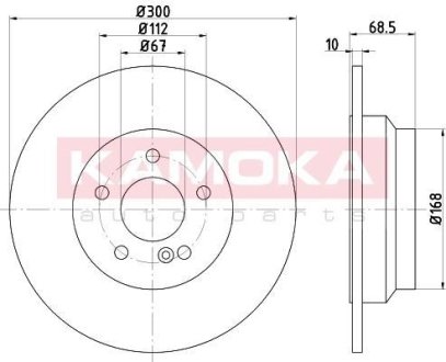 Гальмівні диски MERCEDES KLASA E (W211) 02-08 KAMOKA 1032617