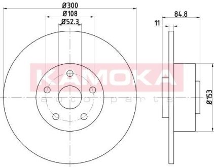 Тормозные диски с подшипником RENAULT ESPACE IV 01-/VEL SATIS 02- KAMOKA 1032772