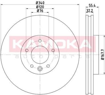 Гальмiвнi диски KAMOKA 103319