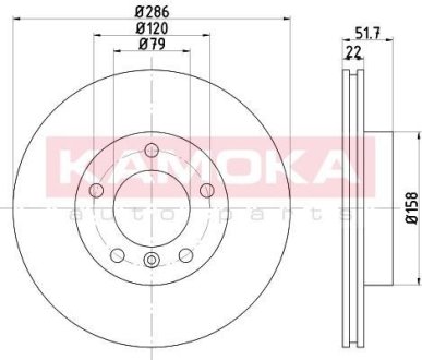 Тормозные диски BMW 3 (E36/E46) 90-05 KAMOKA 103516