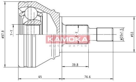 К-т шарнирный приводного вала KAMOKA 6681