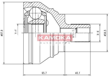 К-т шарнірний привідного валу KAMOKA 7274