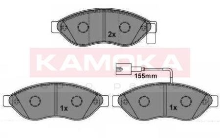 Тормозные колодки дисковые CITROEN JUMPER 06-/FIAT DUCATO 06-/PEUGEOT BOXER 06- KAMOKA JQ101100