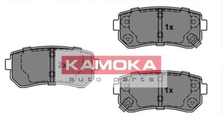 Тормозные колодки дисковые HYUNDAI I20 08-/I30 07-/IX35 10-/KIA SPORTAGE 10- KAMOKA JQ101146