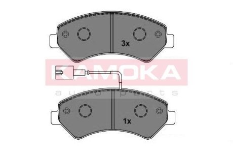 Тормозные колодки дисковые CITROEN JUMPER 06-/FIAT DUCATO 06-/PEUGEOT BOXER 06- KAMOKA JQ101150