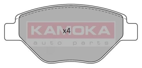 Гальмівні колодки дискові RENAULT MEGANE II 03- KAMOKA JQ101153