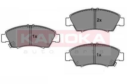 Гальмівні колодки дискові HONDA CIVIC 91-01/CRX 92-98/JAZZ 02- KAMOKA JQ1011554 (фото 1)