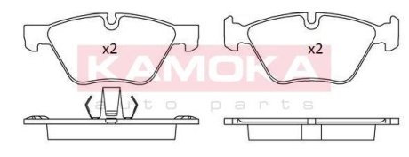 Тормозные колодки дисковые BMW 5 (F10/F11) 10- KAMOKA JQ101175