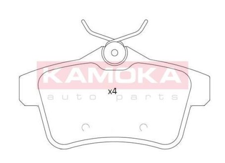 Тормозные колодки дисковые CITROEN C4 II 09-/DS4 11-/DS5 11-/PEUGEOT 508 10- KAMOKA JQ101235