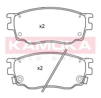 Гальмівні колодки дискові KAMOKA JQ101255