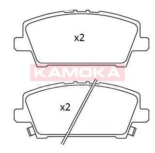 Гальмівні колодки дискові HONDA CIVIC 06-12 KAMOKA JQ101260