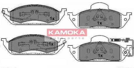 Гальмівні колодки дискові MERCEDES KLASA M (W163) 98-05 KAMOKA JQ1012800