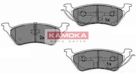 Гальмівні колодки дискові CHRYSLER VOYAGER 00-/JEEP CHEROKEE 01- KAMOKA JQ1012950