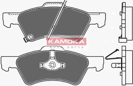 Тормозные колодки дисковые CHRYSLER VOYAGER 00-/JEEP CHEROKEE 01- KAMOKA JQ1013020