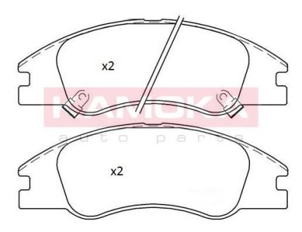 Гальмівні колодки дискові KIA CERATO 04- KAMOKA JQ101303