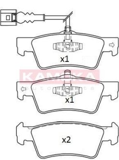 Тормозные колодки дисковые VW TOUAREG 03-/MULTIVAN T5 03-/TRANSPORTER T5 03- KAMOKA JQ101306