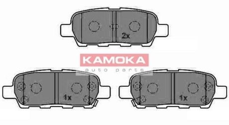 Гальмівні колодки дискові INFINITI FX35 03-/NISSAN MURANO 05-/TIDA 07-/X-TRAIL 01- KAMOKA JQ1013386