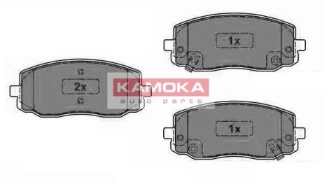 Гальмівні колодки дискові HYUNDAI I10 08-/KIA PICANTO 04- KAMOKA JQ1013566