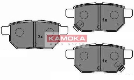 Тормозные колодки дисковые TOYOTA AURIS 07-/COROLLA 07-/YARIS 06- KAMOKA JQ1018084