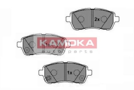 Гальмівні колодки дискові MAZDA 2 07- KAMOKA JQ1018454