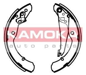 Тормозные колодки барабанные SEAT INCA 95-03/OCTAVIA 96-/ROOMSTER 06-/VW CADDY II 00- KAMOKA JQ202020