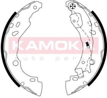 Тормозные колодки барабанные CITROEN C2 03-/C3 02-/PEUGEOT 1007 05- KAMOKA JQ202050