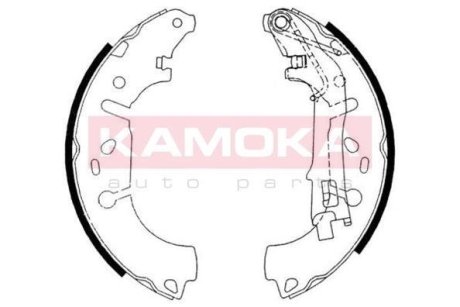 Тормозные колодки барабанные KAMOKA JQ202058