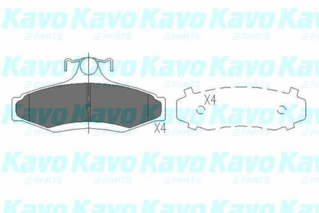 Комплект гальмівних колодок KAVO KBP-1006