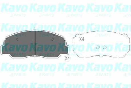 PARTS TOYOTA Гальмівні колодки пер. Land Cruiser -96 KAVO KBP-1504